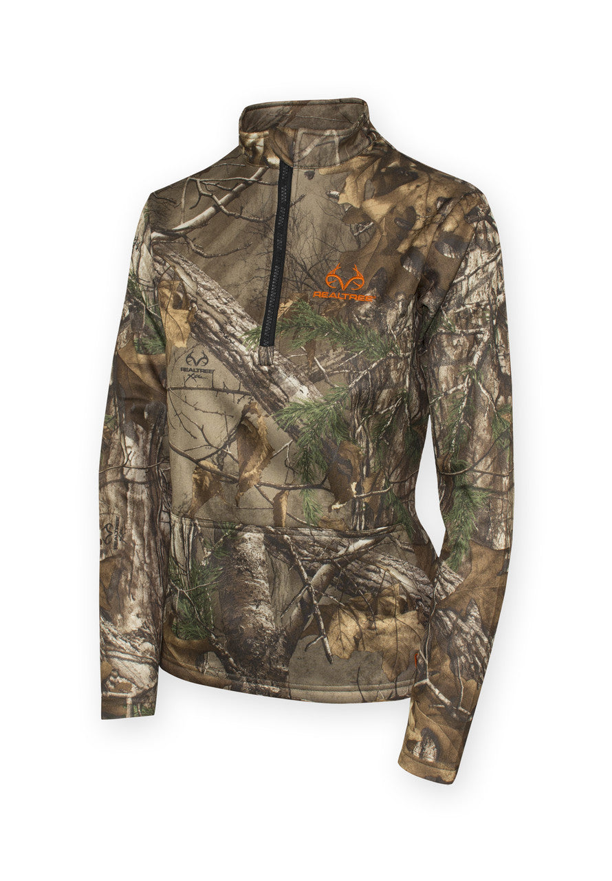 Realtree Womens 1/2 Zip Pullover