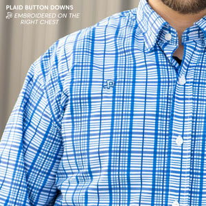 Delta Plaid Button Down